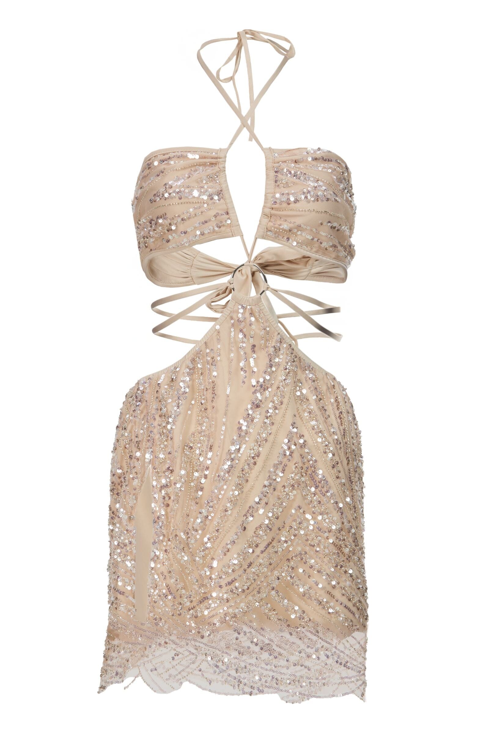 Dahlia Dress Mini Dress Risenomada Silver S