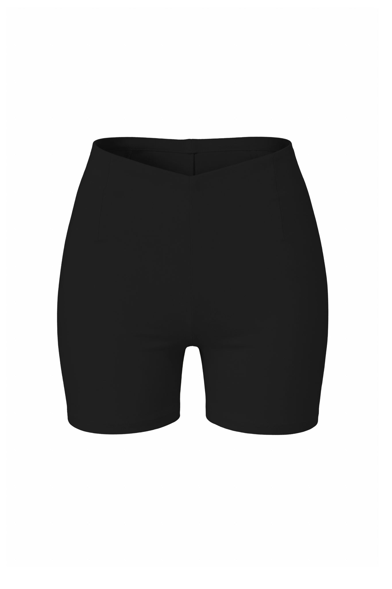 Black shorts on a white background