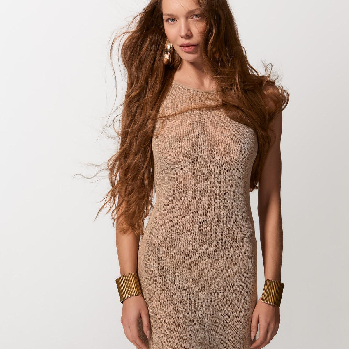 gold gypsy dress to for every holiday colour:Multicoloured type:dress Reiss Denim Button-Through Midi